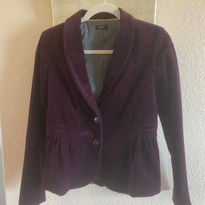 Purple/burgundy Velvet Blaser